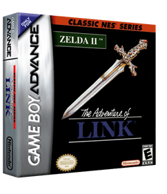 Classic NES Series: Zelda II: The Adventure of Link - Box - 3D Image