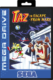 Taz in Escape from Mars - Box - Front - Reconstructed Image