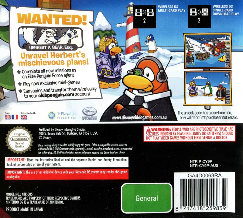 Disney Club Penguin: Elite Penguin Force: Herbert's Revenge