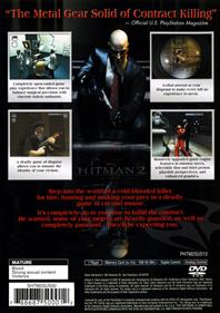 Hitman 2: Silent Assassin - Box - Back Image