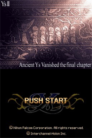 Ys II DS - Screenshot - Game Title Image