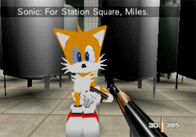 GoldenEye with Sonic Characters - Screenshot - Gameplay Image