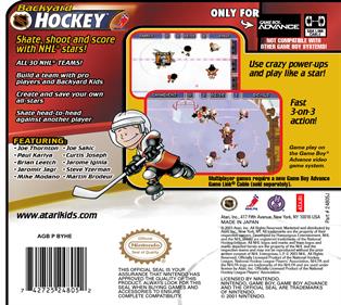 Backyard Hockey - Box - Back Image