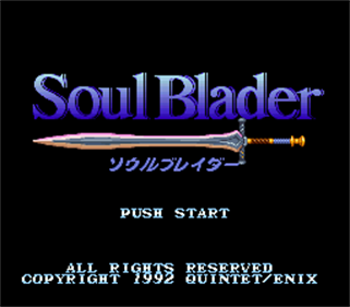 Soul Blazer - Screenshot - Game Title Image