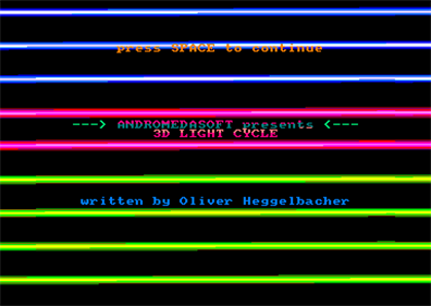 3D Light Cycle - Screenshot - Game Title Image