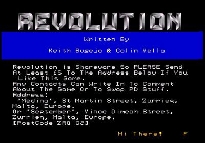 Revolution - Screenshot - Game Title Image