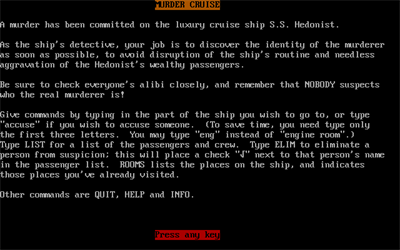 Murder Cruise - Screenshot - Game Title Image