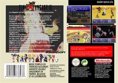 Final Fantasy III - Fanart - Box - Back Image