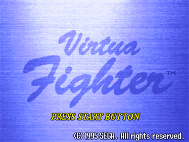 Virtua Fighter - Screenshot - Game Title Image