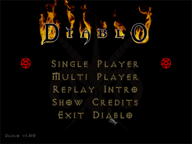 Diablo - Screenshot - Game Select Image