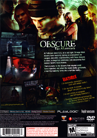 ObsCure: The Aftermath - Box - Back Image