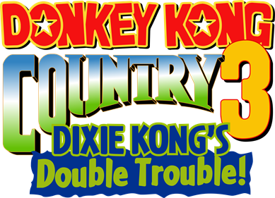 Donkey Kong Country 3: Dixie Kong's Double Trouble! - Clear Logo Image