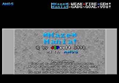 Maze Mania(JIP Soft) - Screenshot - Game Title Image