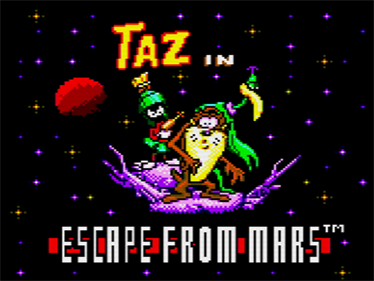 Taz in Escape from Mars - Screenshot - Game Title Image