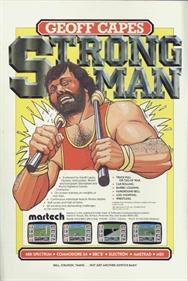 Geoff Capes Strongman - Advertisement Flyer - Front Image