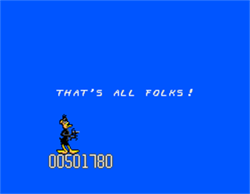 Daffy Duck in Hollywood - Screenshot - Game Over Image