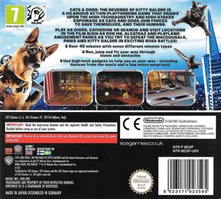 Cats & Dogs: The Revenge of Kitty Galore: The Videogame - Box - Back Image