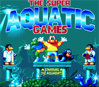 The Super Aquatic Games Starring The Aquabats - Screenshot - Game Title Image