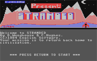 Stranded (English Software Company) - Screenshot - Game Title Image