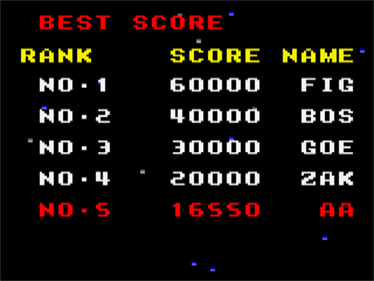 Galaga 2 - Screenshot - High Scores Image