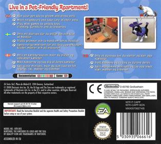 The Sims 2: Apartment Pets - Box - Back Image