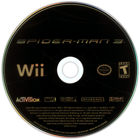 Spider-Man 3 - Disc Image