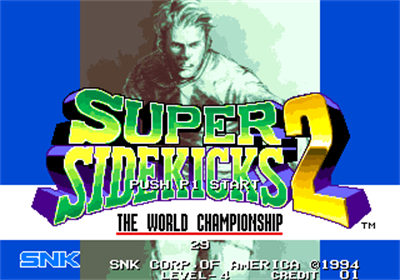 Super Sidekicks 2: The World Championship - Screenshot - Game Title Image