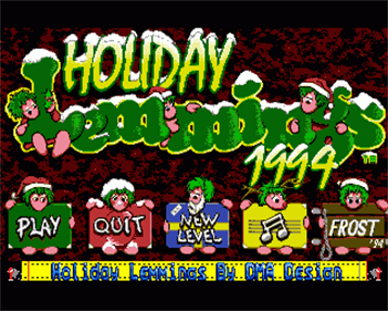 Holiday Lemmings 94 - Screenshot - Game Title Image