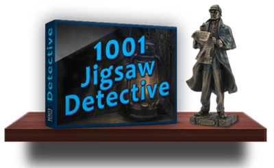 1001 Jigsaw Detective - Clear Logo Image
