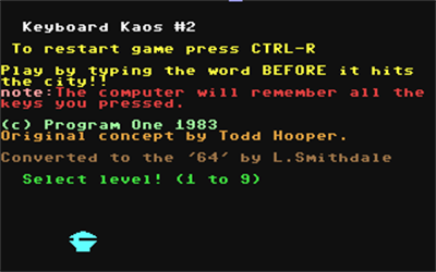 Keyboard Kaos 2 - Screenshot - Game Title Image