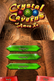 Crystal Caverns of Amon-Ra - Screenshot - Game Title Image
