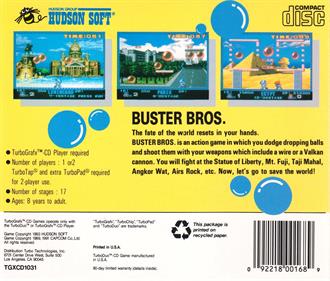 Buster Bros. - Box - Back Image