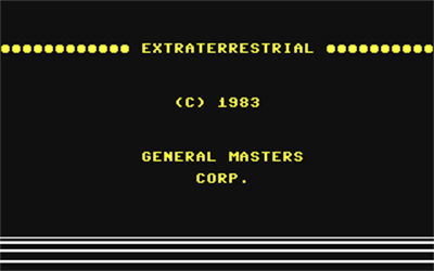 Extra-Terrestrial - Screenshot - Game Title Image