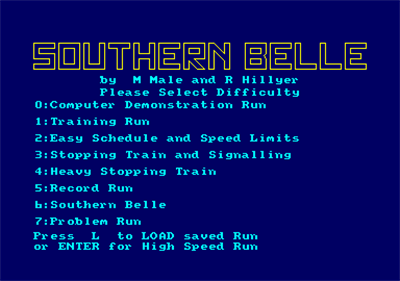 Southern Belle - Screenshot - Game Select Image