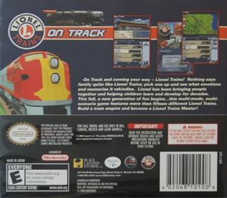 Lionel Trains: On Track - Box - Back Image