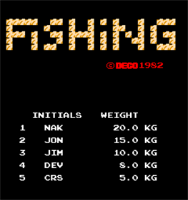 Angler Dangler - Screenshot - High Scores Image
