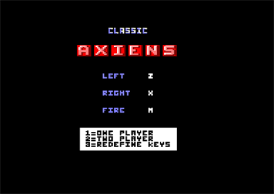 Classic Axiens - Screenshot - Game Select Image