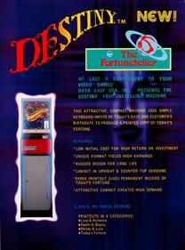 Destiny: The Fortuneteller - Advertisement Flyer - Front Image