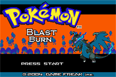 Pokémon Blast Burn - Screenshot - Game Title Image