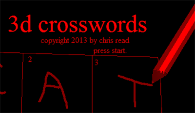 3D Crosswords - Screenshot - Game Title Image