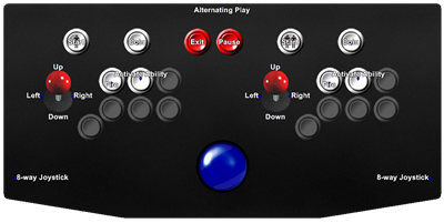 Chuka Taisen - Arcade - Controls Information Image