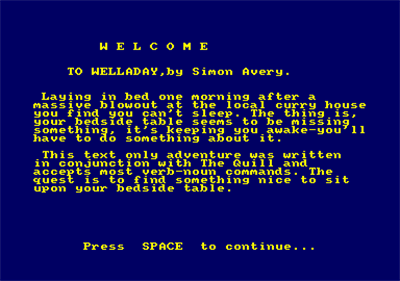 Welladay - Screenshot - Game Title Image