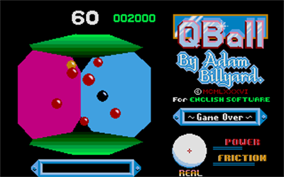 QBall - Screenshot - Game Over Image