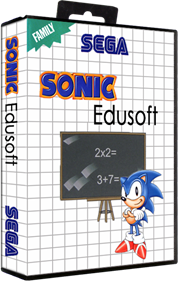 Sonic's Edusoft - Box - 3D Image