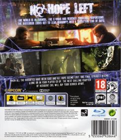 Resident Evil 6 - Box - Back Image