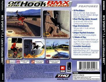 MTV Sports: T.J. Lavin's Ultimate BMX - Box - Back Image