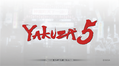 Yakuza 5 - Screenshot - Game Title Image