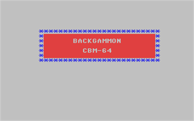 Backgammon (Robtek) - Screenshot - Game Title Image