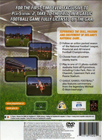 Gaelic Games: Football - Box - Back Image