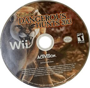 Cabela's Dangerous Hunts 2013 - Disc Image